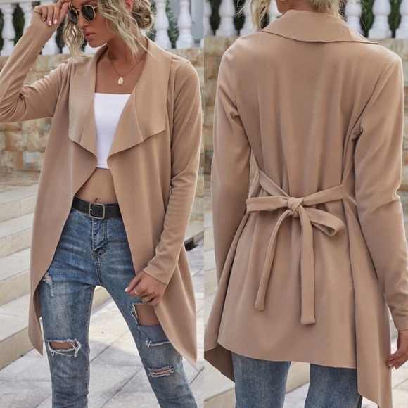 Suede Waterfall Jacket - Picture 2 of 3